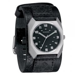 Nixon Mens Nixon Scout Leather watch Black