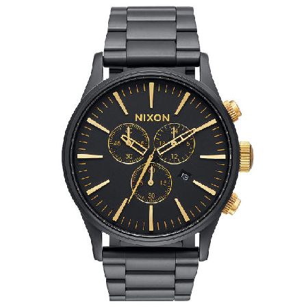 Nixon Mens Nixon Sentry Chrono Watch - Matte Black /