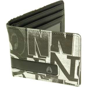 Mens Nixon Showdown Wallet. Tribune Black White