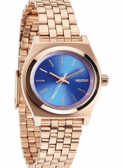 Nixon Mens Nixon Small Time Teller Watch - Rose Gold