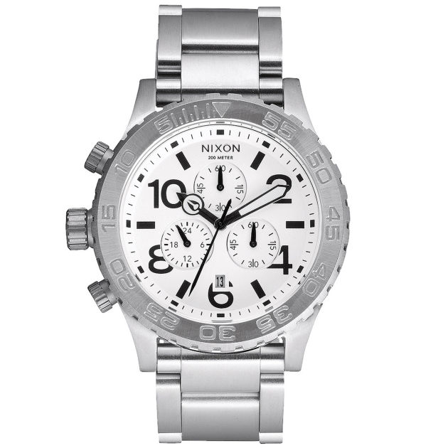 Nixon Mens Nixon The 42-20 Chrono Watch - White