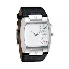 Nixon Mens Nixon The Banks Leather watch white white