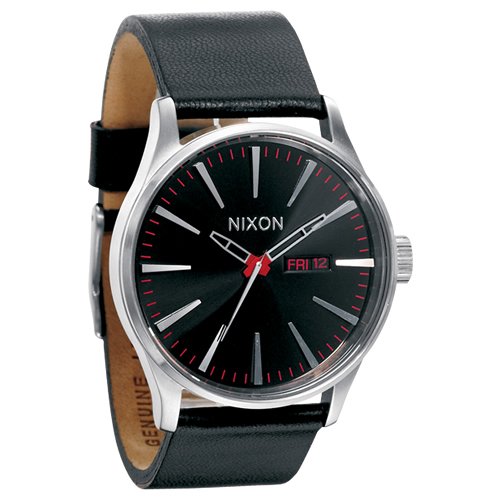 Nixon Mens Nixon The Sentry Leather Watch - A107