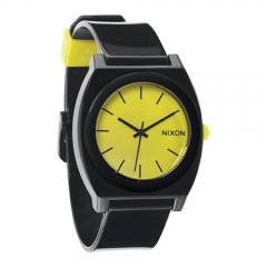 Mens Nixon The Time Teller Pu Watch Black Lime