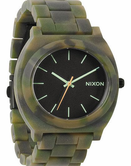 Mens Nixon Time Teller Acetate Watch - Matte