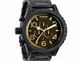 Nixon Mens The 51-30 Chrono Matte Black and