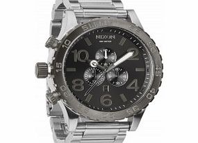 Nixon Mens The 51-30 Chrono Silver Gunmetal Watch