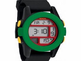 Nixon Mens The Unit Chronograph Rasta Watch