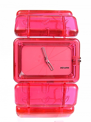 Nixon THE VEGA A726 - CLEAR/PINK