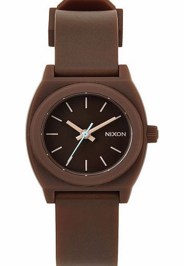 Nixon Womens Nixon Small Time Teller Watch - Brown