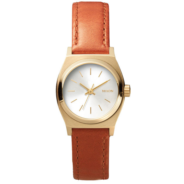 Nixon Womens Nixon The Small Time Teller Leather