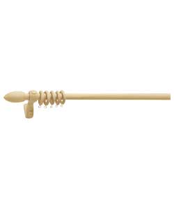 no Cream Wooden Curtain Pole