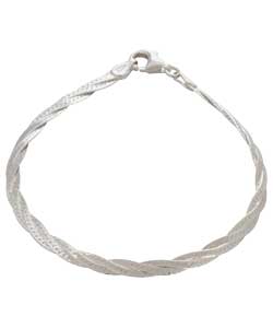 Sterling Silver Herringbone Bracelet