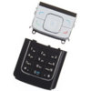 Nokia 6288 Replacement Keypad Set - Black/Silver