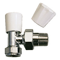 Non-Branded Angled Radiator Valve 10mm x 1/2