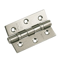 Non-Branded Ball Bearing Hinge Satin Stainless Steel 76mm 1Pr