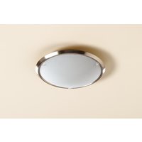 Brushed Chrome Circular Ceiling Light