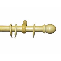 Curtain Pole Natural Pine 35mm x 3m