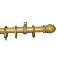 Curtain Pole Teak 35mm x 3m