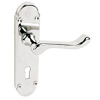 Eclipse Lock Door Handle Chromaxe Polished Chrome