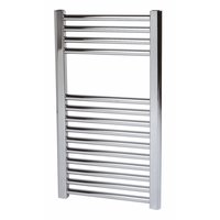 Non-Branded Flat Chrome Towel Radiator 400 x 700mm 168W 573Btu