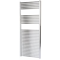 Non-Branded Flat Chrome Towel Radiator 600 x 1500mm 546W 1863Btu