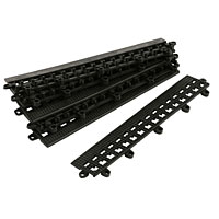 Flexi-Deck Female Edge Blk 0.3M Pack of 6