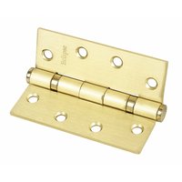 Grade 11 Ball Bearing Hinge Electro Brass 102 x 76mm Pack of 3