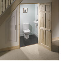 Grove Compact Cloakroom Set White