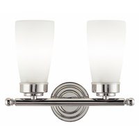 Hove Nickel Twin Wall Light