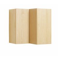 Non-Branded L Shaped Corner Wall Unit Linea Beech