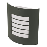 Non-Branded Louvre Wall Light Dark Grey 260 x 235mm.