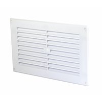 Non-Branded MapVent Rectangle White 152mm Louvre Vent