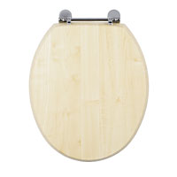 Mendip Wood Effect Toilet Seat Maple