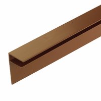 PVCu Sheet End Closures Brown 10mm x 3m