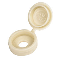 Screw Snap Caps Beige 6-8 Gauge Pack of 100