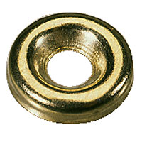 Solid Brass Screw Cups 6 Gauge Pack of 100