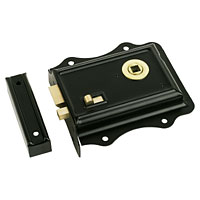 Non-Branded Specialist Rim Sash Lock Black