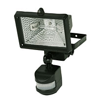 Spot Light 120W Black PIR Photocell Floodlight