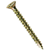 TurboGoldandreg; Countersunk Screws 3 x 20mm Pack of 200