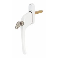 UPVC Window Handle White Spindle 40mm