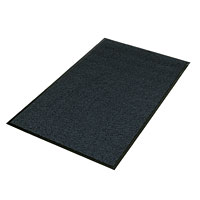 Vyna-Plush Entrance Mat Black/Blue 0.9m x 1.2m