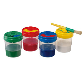 Non Spill Paint Pots (Set of 4)