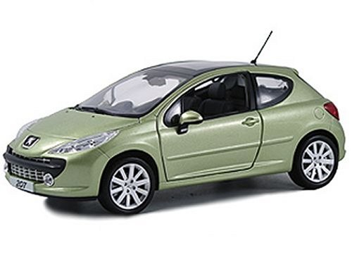 Peugeot 207 (2006) in Metallic Yellow (1:18 scale)