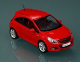 Vauxhall Corsa VXR 2007 red 1:43 scale model car