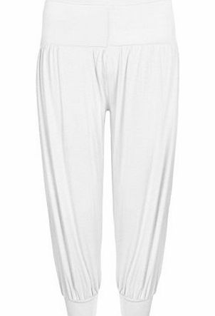 Noroze New Girls Harem Alibaba Trousers Age 7-13 Years (11-12, White)