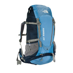 North Face Womens Terra 55 Rucksack - Shoreline Blue