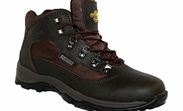 Northwest Territory MENS TERRAIN LACE UP PREMIUM LEATHER UPPER WATERPROOF WALKING/HIKING TREKKING BOOT