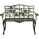 Clematis Metal Garden Bench