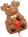 Reindeer, Milk Chocolate Lollipop